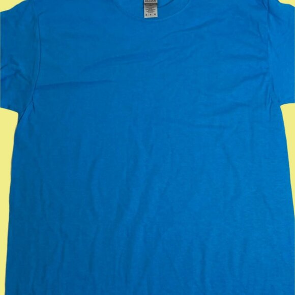"I Was Born Along The River..." NOS Adult M Blue T-Shirt - Picture 3 of 6